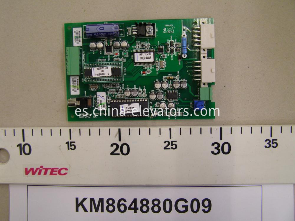 Placa DCSACU de elevación KONE KM864880G09 KONE Lift DCSACU Board KM864880G09